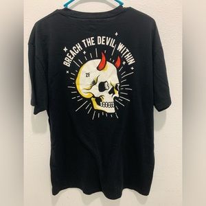 Wash With Souls Skull with Horns tee shirt